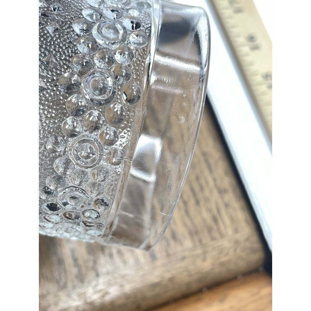 SKLO Union Praha Textured Floral Adolf Matura MCM Footed Tumbler Glass 3 7/8” - Picture 6 of 6